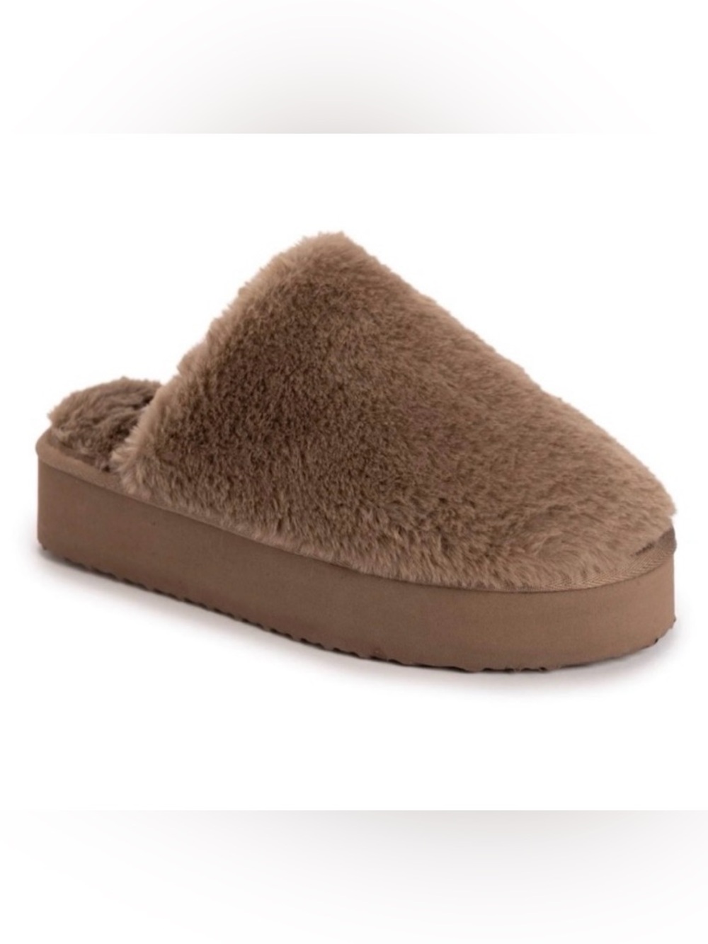 Muk Luks Emme Slip On Shoes, Faux Fur Platform Slide On Shoes Size: M (7-8) - Picture 11 of 11